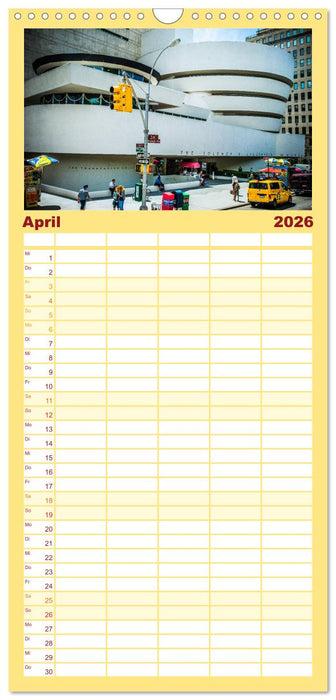 Stadtansichten New York (CALVENDO Familienplaner 2026)