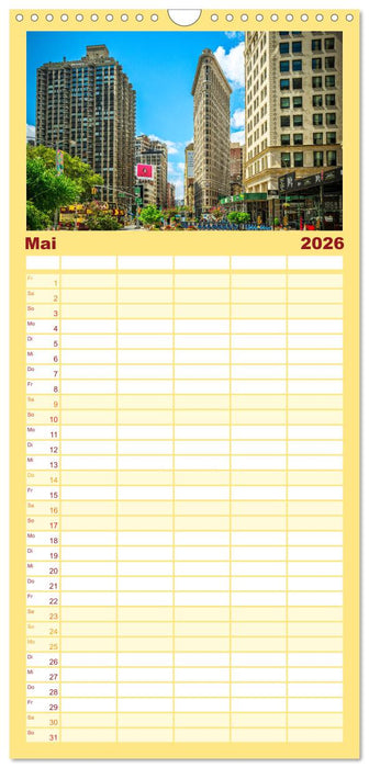 Stadtansichten New York (CALVENDO Familienplaner 2026)