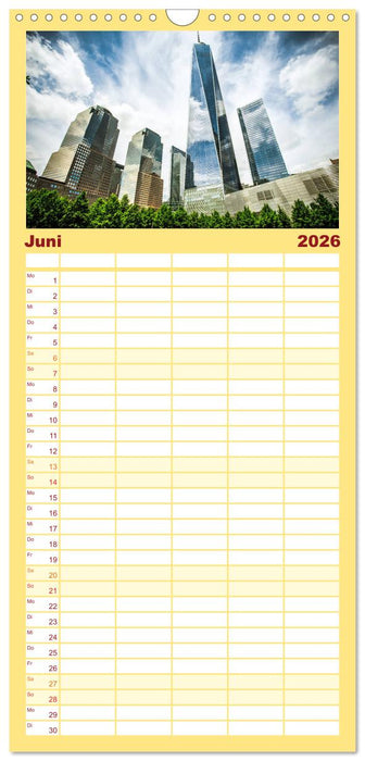 Stadtansichten New York (CALVENDO Familienplaner 2026)