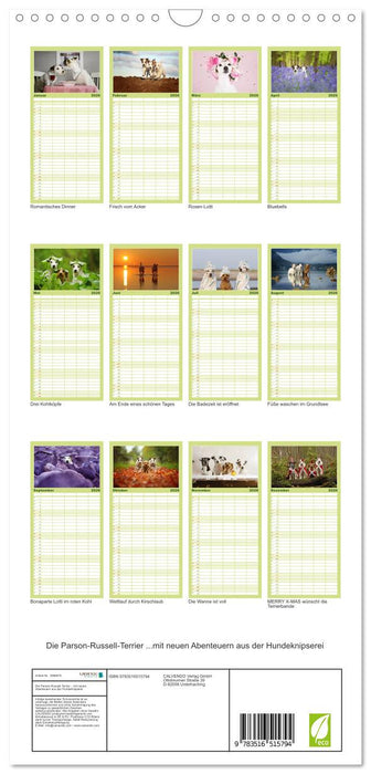 Die Parson-Russell-Terrier ...mit neuen Abenteuern aus der Hundeknipserei (CALVENDO Familienplaner 2026)