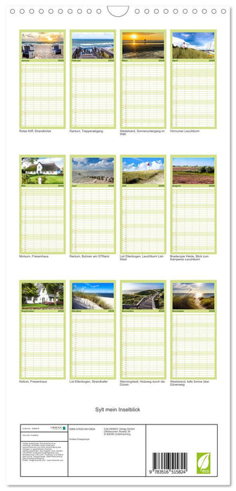 Sylt mein Inselblick (CALVENDO Familienplaner 2026)