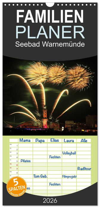 Seebad Warnemünde (CALVENDO Familienplaner 2026)