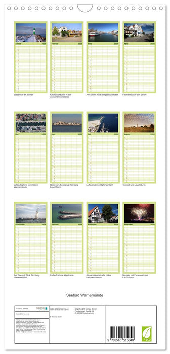 Seebad Warnemünde (CALVENDO Familienplaner 2026)