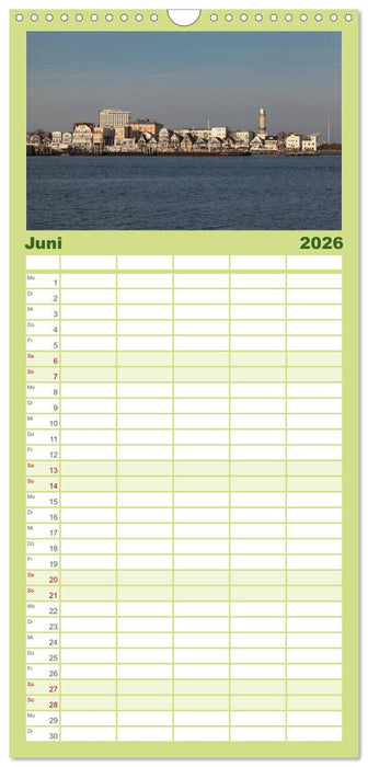 Seebad Warnemünde (CALVENDO Familienplaner 2026)