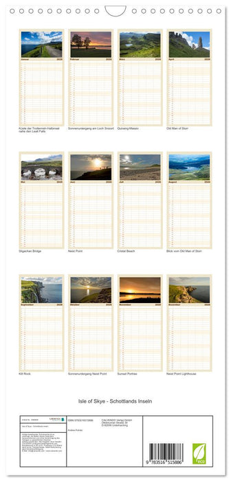 Isle of Skye - Schottlands Inseln (CALVENDO Familienplaner 2026)
