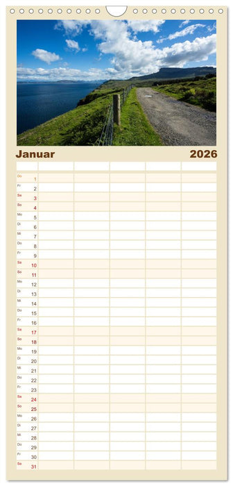 Isle of Skye - Schottlands Inseln (CALVENDO Familienplaner 2026)