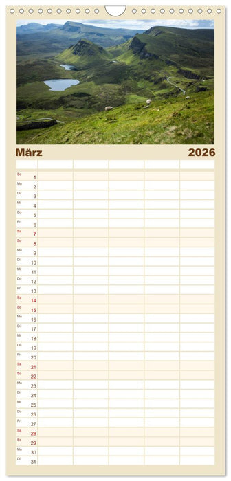 Isle of Skye - Schottlands Inseln (CALVENDO Familienplaner 2026)