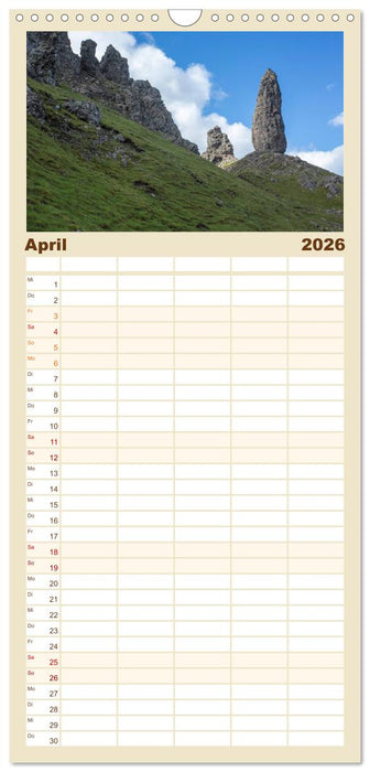 Isle of Skye - Schottlands Inseln (CALVENDO Familienplaner 2026)