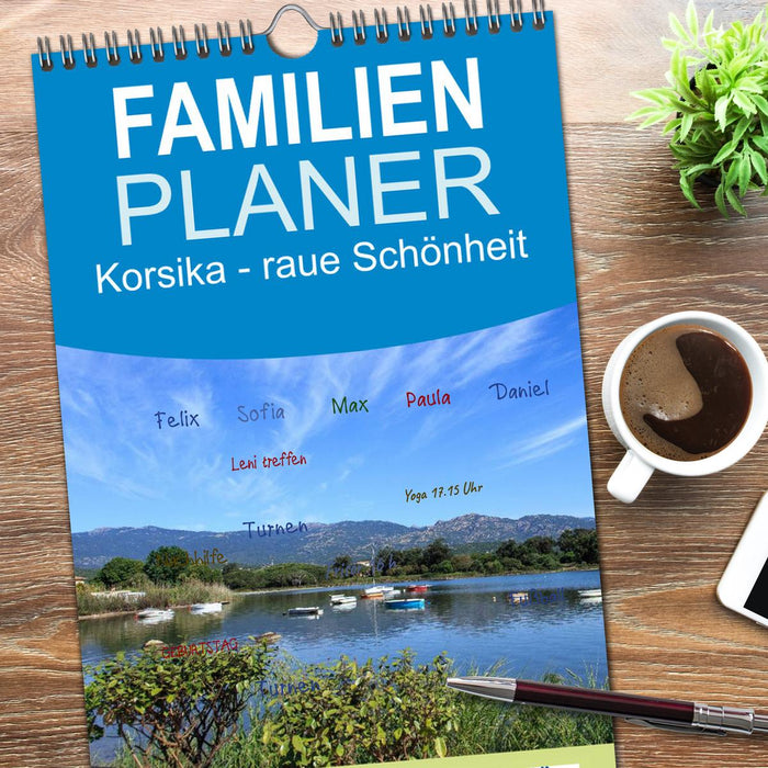 Korsika - raue Schönheit (CALVENDO Familienplaner 2026)