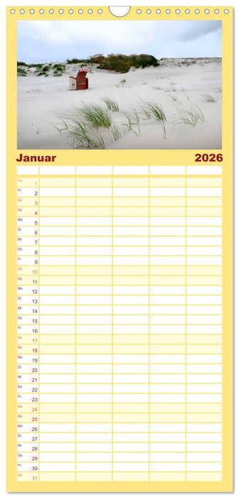 Amrum, die Perle in der Nordsee (CALVENDO Familienplaner 2026)