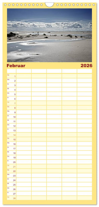 Amrum, die Perle in der Nordsee (CALVENDO Familienplaner 2026)