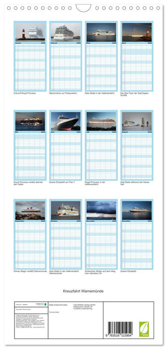 Kreuzfahrt Warnemünde (CALVENDO Familienplaner 2026)