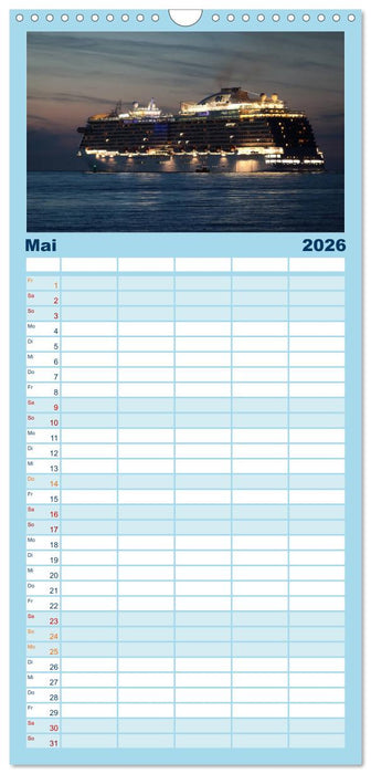Kreuzfahrt Warnemünde (CALVENDO Familienplaner 2026)