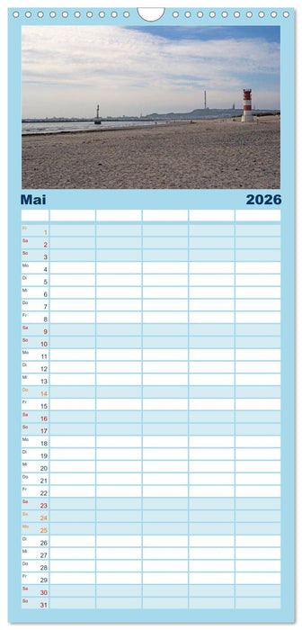 Helgoland - idyllische Nordseeinsel (CALVENDO Familienplaner 2026)