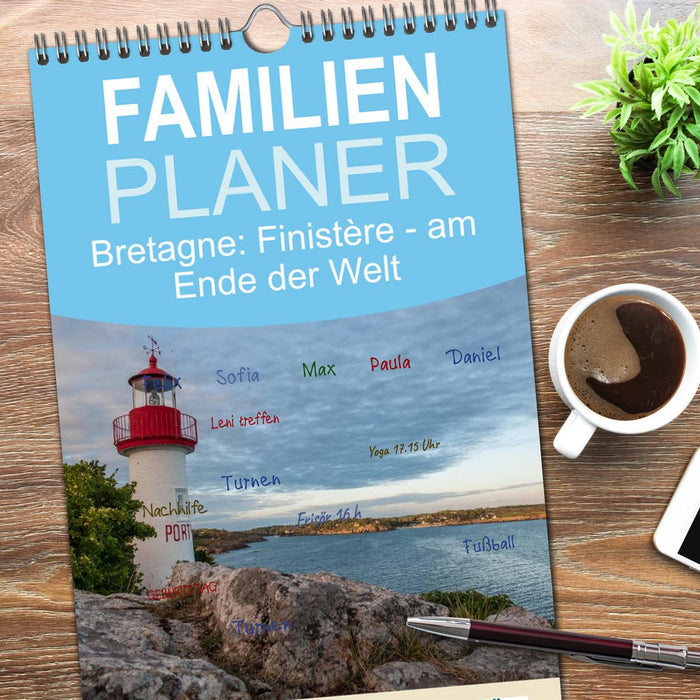 Bretagne: Finistère - am Ende der Welt (CALVENDO Familienplaner 2026)