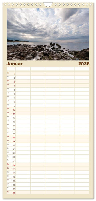 Bretagne: Finistère - am Ende der Welt (CALVENDO Familienplaner 2026)