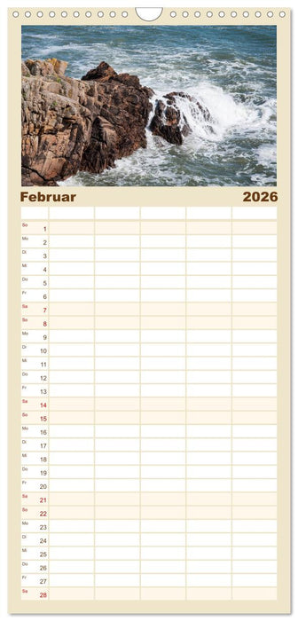 Bretagne: Finistère - am Ende der Welt (CALVENDO Familienplaner 2026)