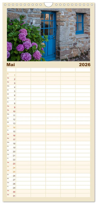 Bretagne: Finistère - am Ende der Welt (CALVENDO Familienplaner 2026)