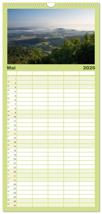 Das Zittauer Gebirge - (CALVENDO Familienplaner 2026)