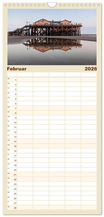 Sankt Peter-Ording. Sonne - Strand - Meer (CALVENDO Familienplaner 2026)