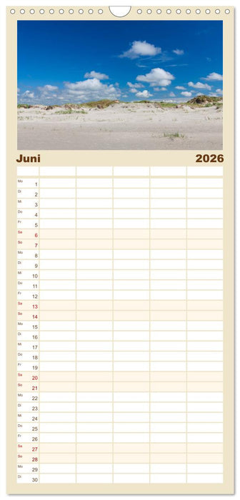 Sankt Peter-Ording. Sonne - Strand - Meer (CALVENDO Familienplaner 2026)