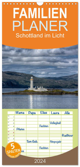 Schottland im Licht (CALVENDO Familienplaner 2026)