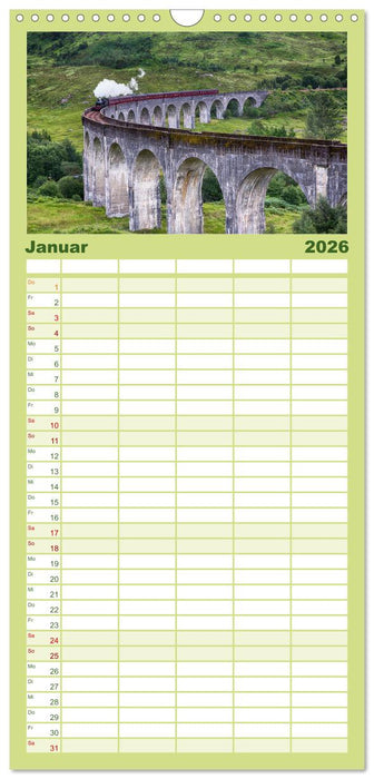 Schottland im Licht (CALVENDO Familienplaner 2026)