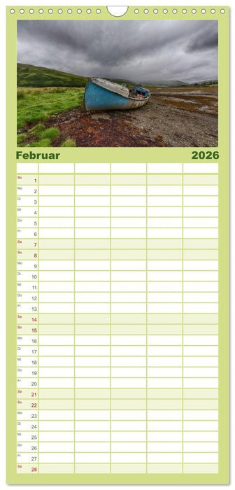 Schottland im Licht (CALVENDO Familienplaner 2026)