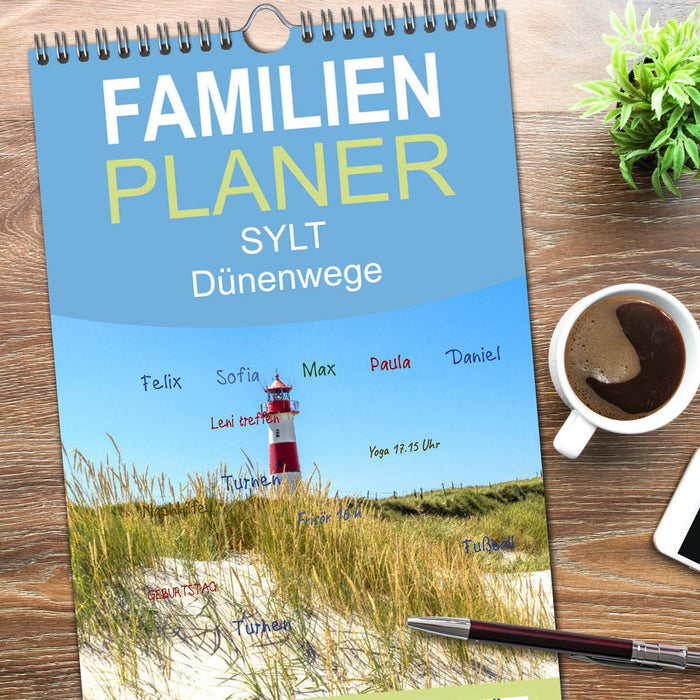 SYLT Dünenwege (CALVENDO Familienplaner 2026)