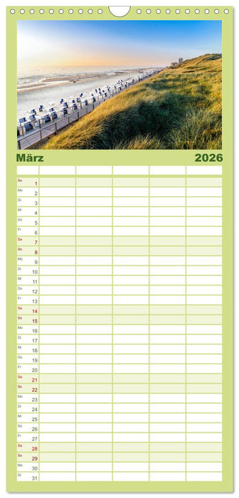 SYLT Dünenwege (CALVENDO Familienplaner 2026)