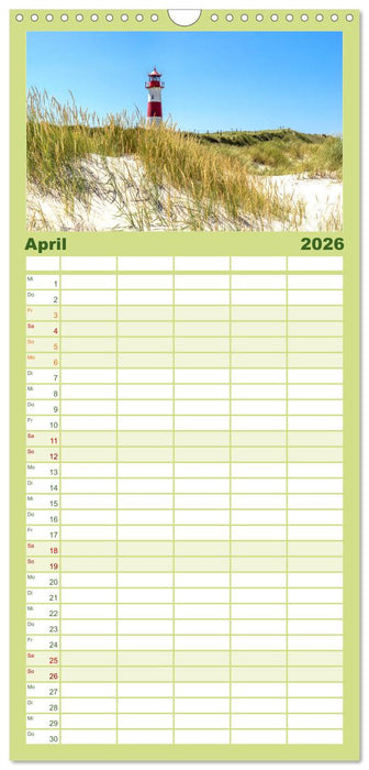 SYLT Dünenwege (CALVENDO Familienplaner 2026)