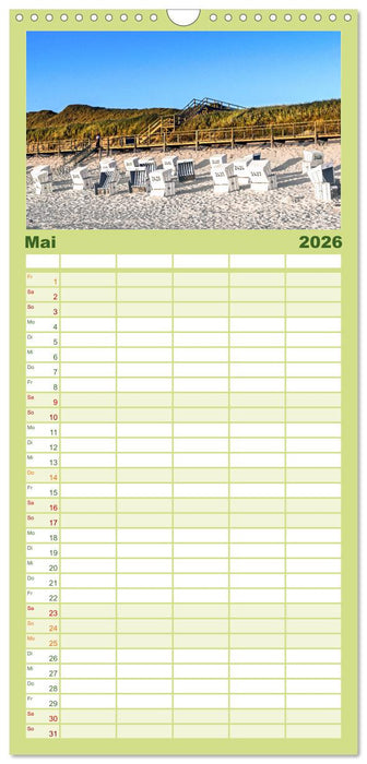 SYLT Dünenwege (CALVENDO Familienplaner 2026)