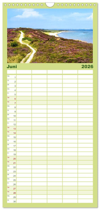 SYLT Dünenwege (CALVENDO Familienplaner 2026)
