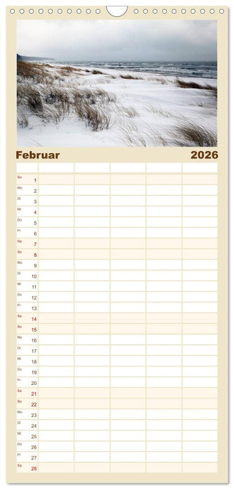 Ostseebad Warnemünde (CALVENDO Familienplaner 2026)