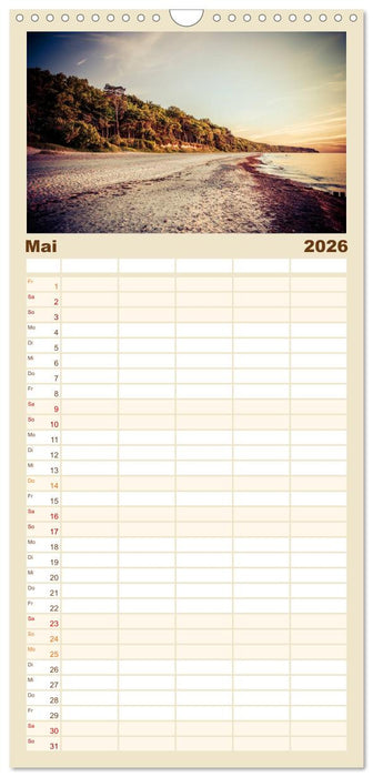 Ostseebad Warnemünde (CALVENDO Familienplaner 2026)