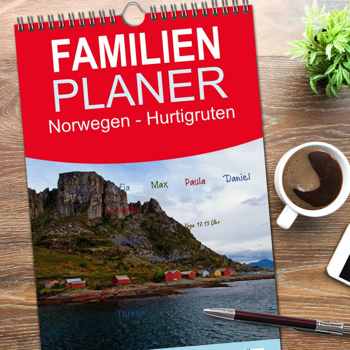 Norwegen - Hurtigruten (CALVENDO Familienplaner 2026)