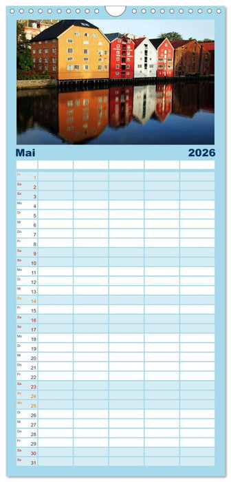 Norwegen - Hurtigruten (CALVENDO Familienplaner 2026)