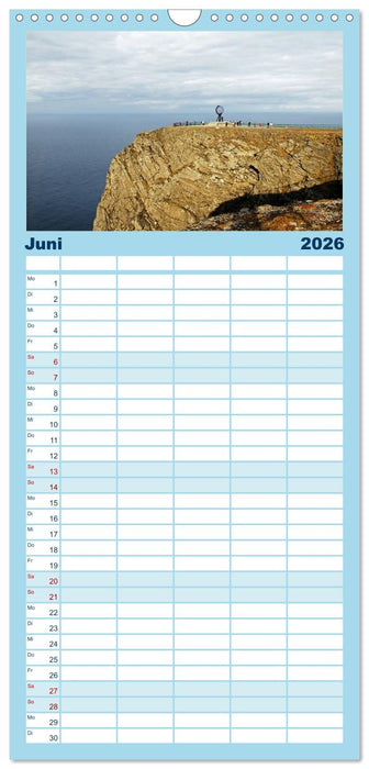 Norwegen - Hurtigruten (CALVENDO Familienplaner 2026)