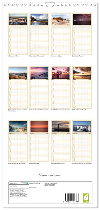 Ostsee - Impressionen (CALVENDO Familienplaner 2026)