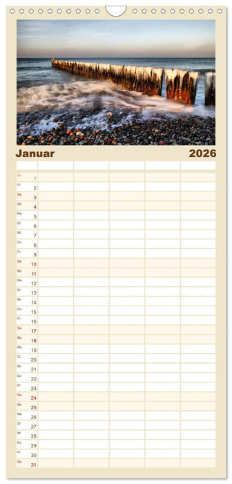 Ostsee - Impressionen (CALVENDO Familienplaner 2026)
