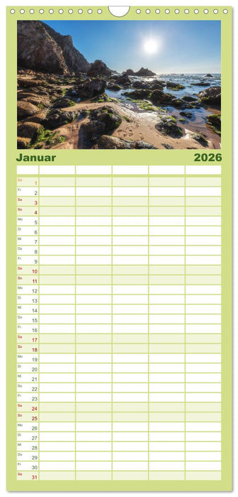 Portugal - Von Porto bis zur Algarve (CALVENDO Familienplaner 2026)