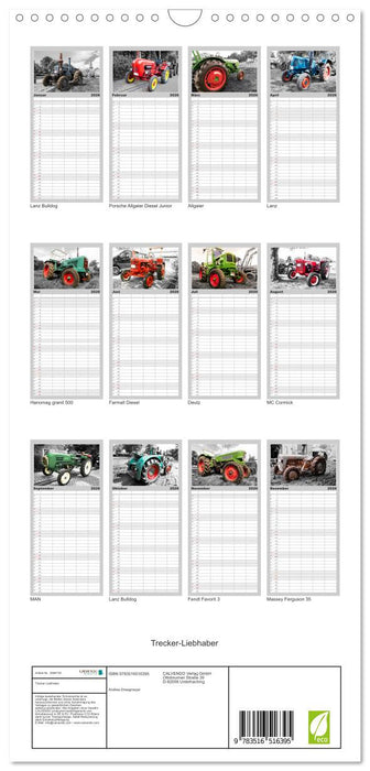 Trecker-Liebhaber (CALVENDO Familienplaner 2026)