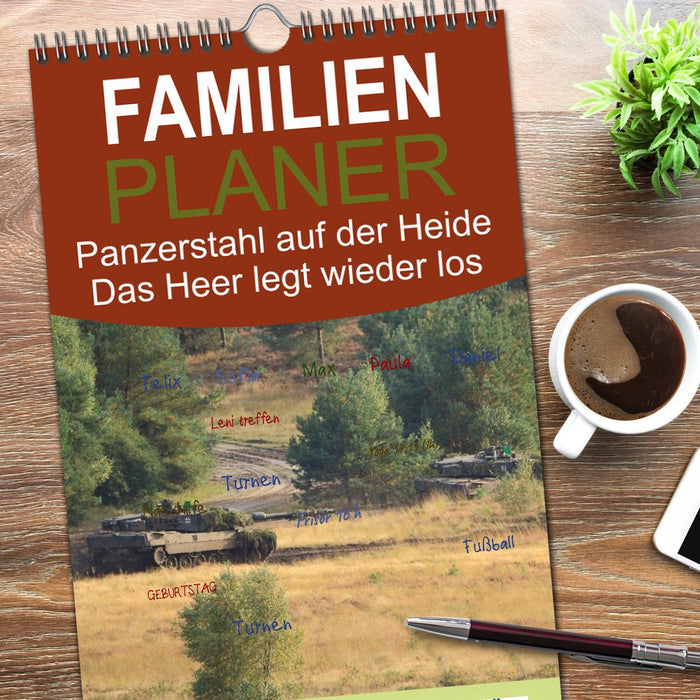 Panzerstahl auf der Heide – Das Heer legt wieder los (CALVENDO Familienplaner 2026)