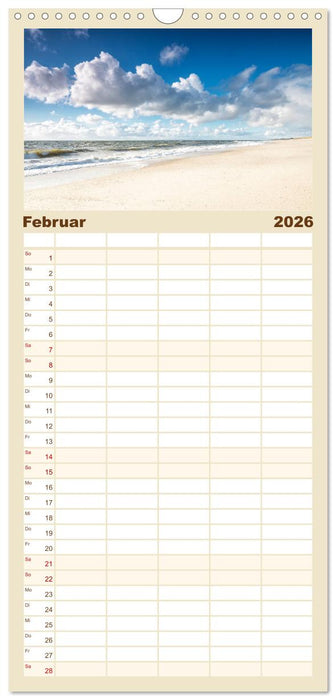 Nordseeperle Sylt (CALVENDO Familienplaner 2026)