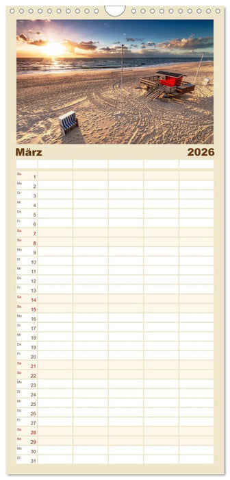 Nordseeperle Sylt (CALVENDO Familienplaner 2026)