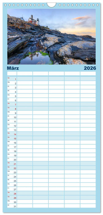 NEUENGLAND - Eine Reise durch den Nordosten der USA (CALVENDO Familienplaner 2026)