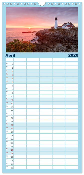 NEUENGLAND - Eine Reise durch den Nordosten der USA (CALVENDO Familienplaner 2026)