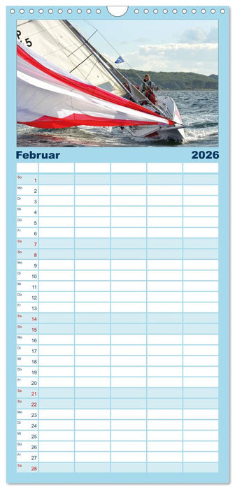 Leidenschaft Segeln (CALVENDO Familienplaner 2026)