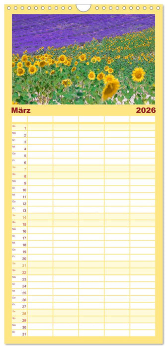 Provence, Lavendelzeit in Südfrankreich (CALVENDO Familienplaner 2026)