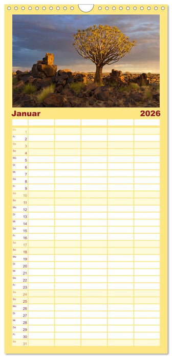 Fantastisches Namibia (CALVENDO Familienplaner 2026)